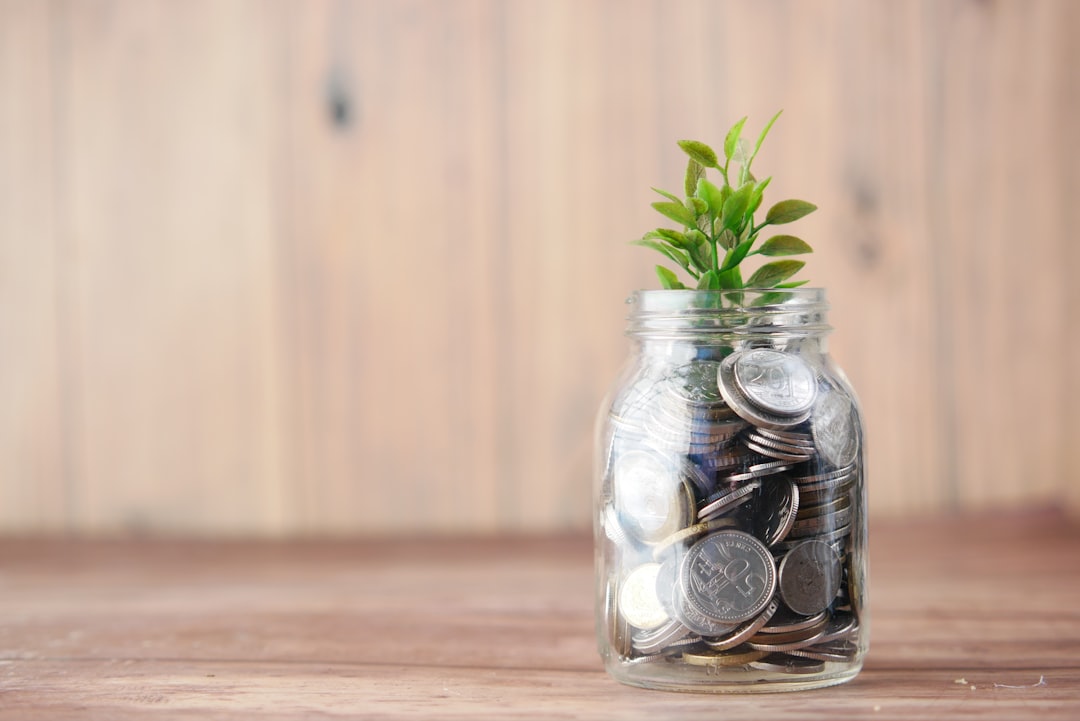 Mit einem Blog Geld verdienen - Münzen in einem Glas als Sinnbild für wachsende Einnahmen